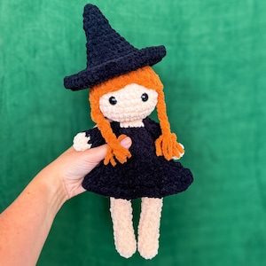 Crochet Plush Witch Doll Amigurumi Pattern | DIGITAL DOWNLOAD |