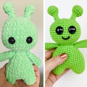 BUNDLE Quick Plushie Amigurumi Pattern Alien and Small Green Alien Amigurumi Crochet Pattern