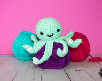 Crochet Octopus Pattern| PATTERN ONLY| Amigurumi Mini Octopus Pattern| Baby Toy| Stuffed Toy| Octopus Toy| Childrens Gift