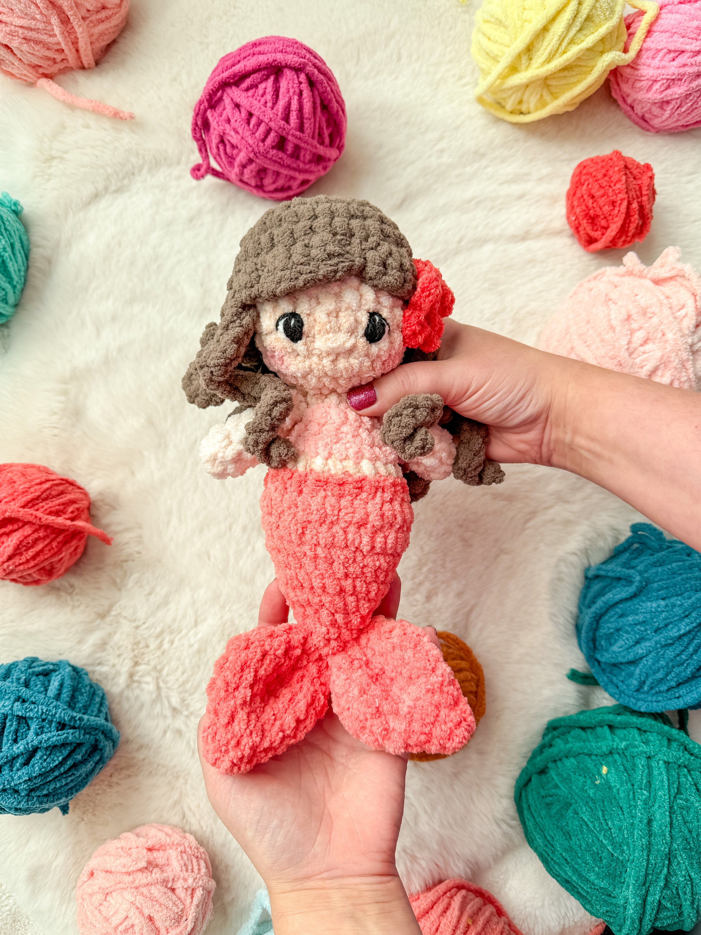 Crochet Plush Mermaid Amigurumi Pattern - Etsy