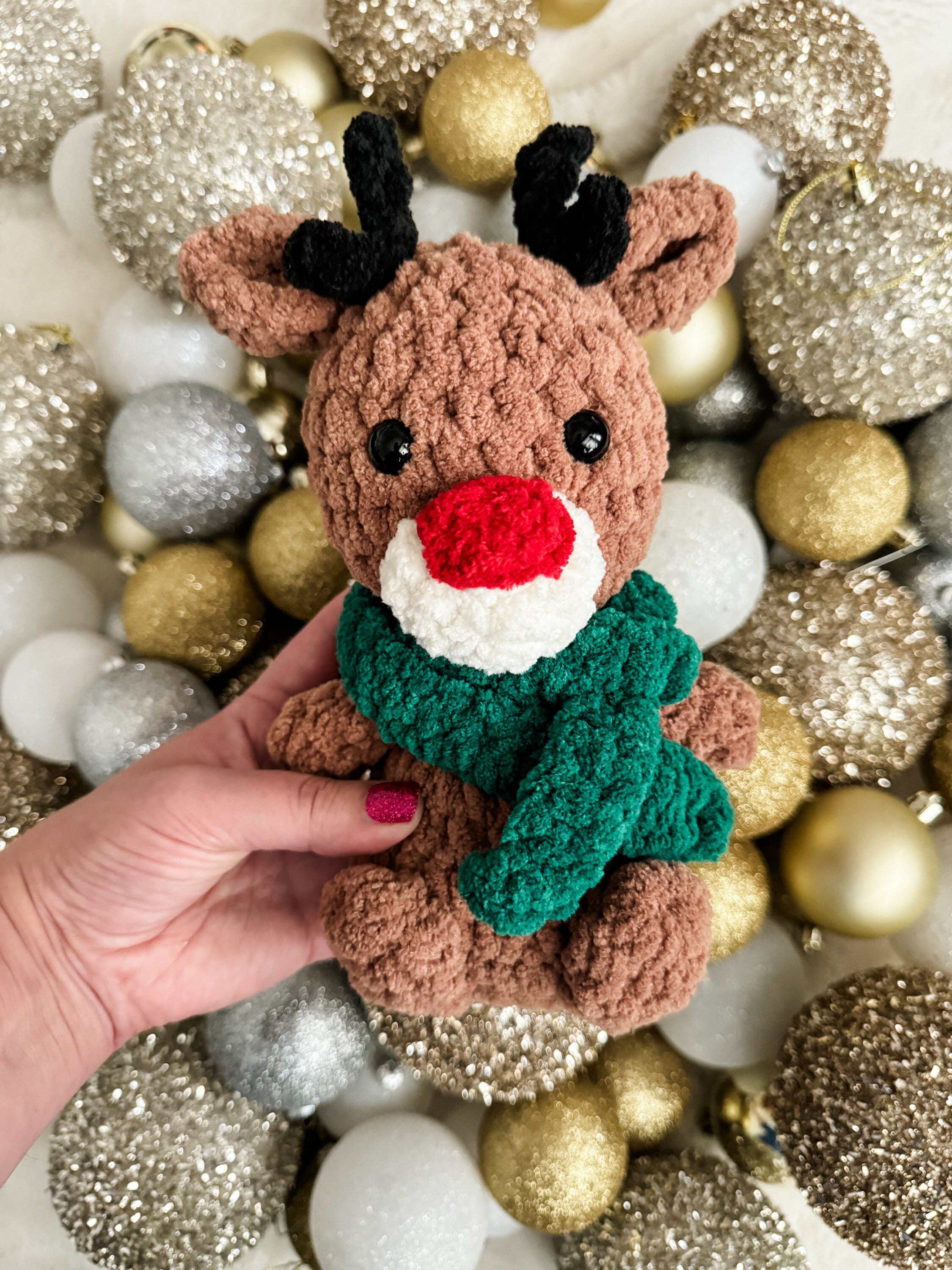40 Reindeer Crochet Patterns: Add Homemade Warmth to Your Holiday Decor 34 Squishy Crochet Plushie Reindeer Amigurumi Pattern Only