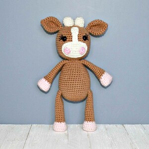 Crochet Cow Pattern|Friendly Cow| Crochet Cow| Crochet Animal| Amigurumi Cow| Crochet Amimal Pattern|