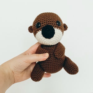 Crochet Otter Pattern Crochet Otter PATTERN ONLY Amigurumi Otter Pattern Baby Toy Stuffed Toy Otter image 1