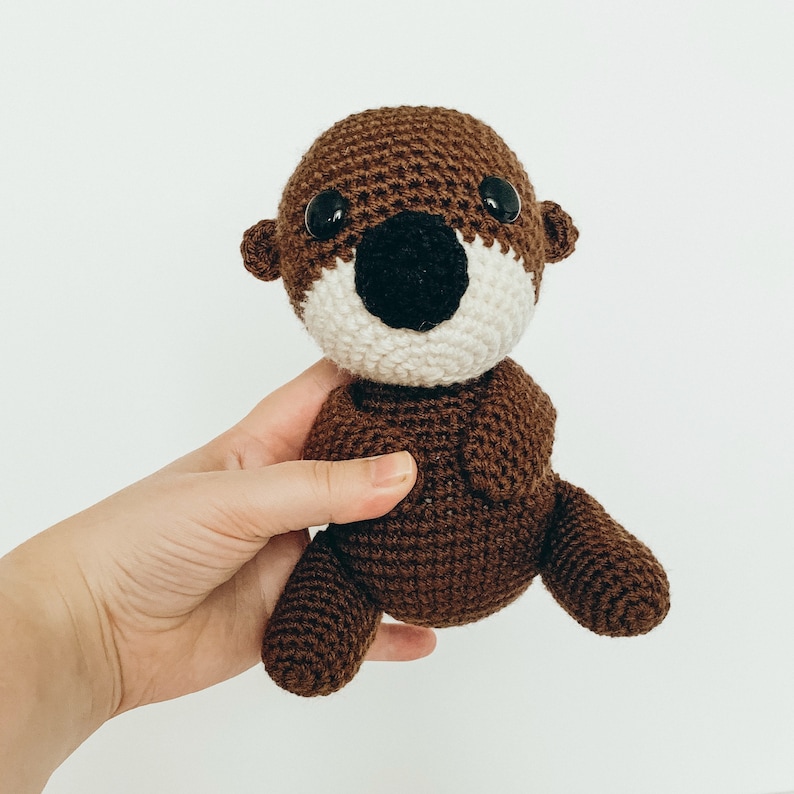 Crochet Otter Pattern Crochet Otter PATTERN ONLY Amigurumi Otter Pattern Baby Toy Stuffed Toy Otter image 1