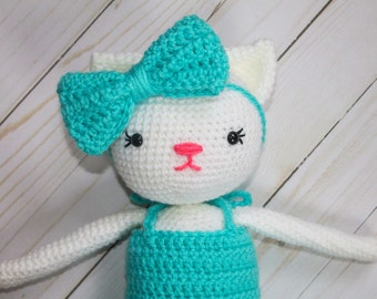 Crochet Ballerina Kitty Pattern PATTERN ONLY Amigurumi Cat Pattern Kitten Stuffed Toy Doll Gift Childrens Gift