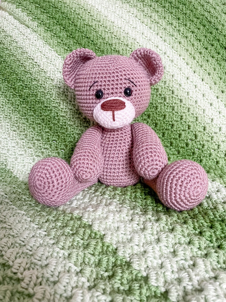 Crochet Teddy Bear Pattern, Amigurumi Teddy Bear image 4