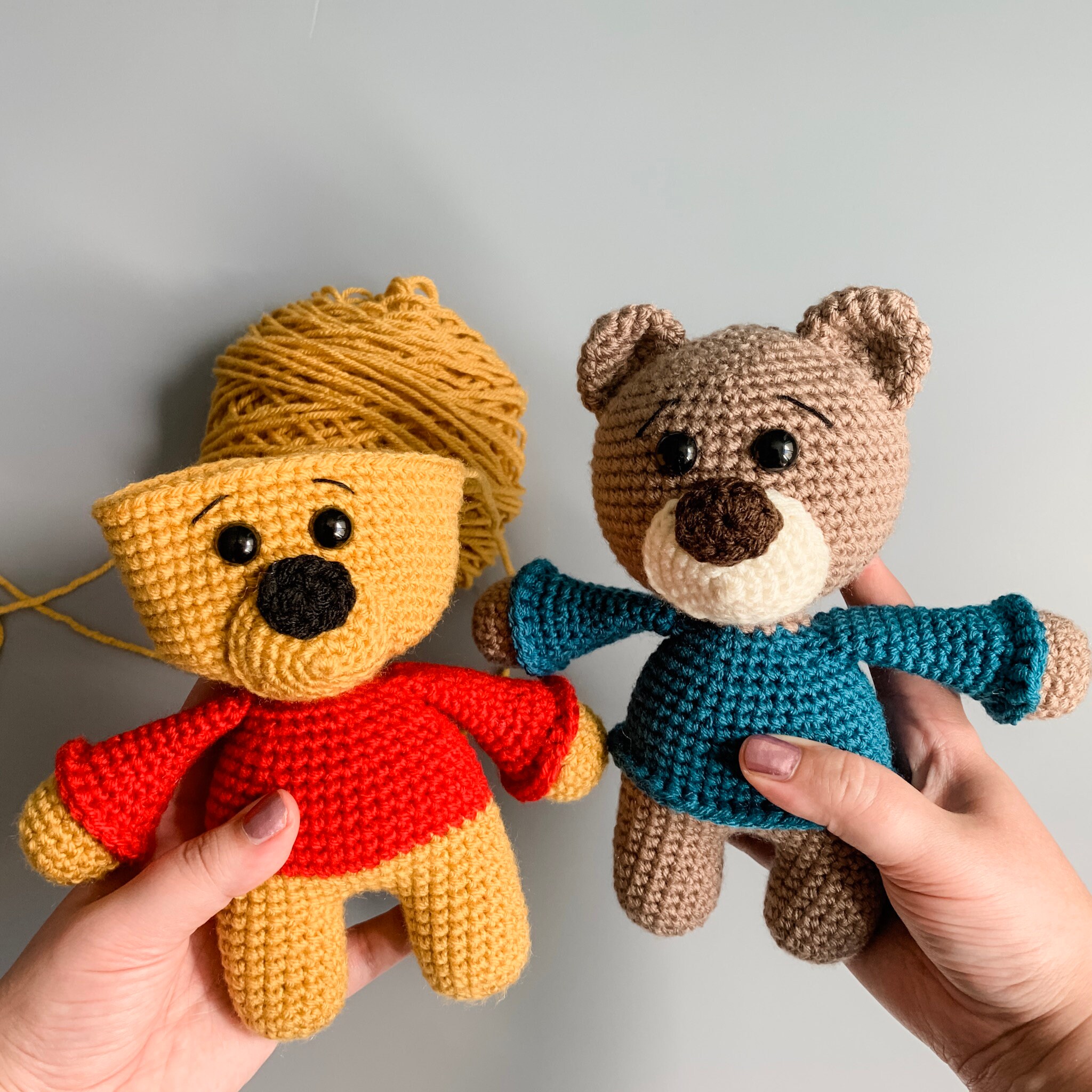 Crochet Amigurumi Teddy Bear Pattern - Etsy