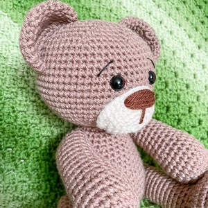 Crochet Teddy Bear Pattern, Amigurumi Teddy Bear image 5