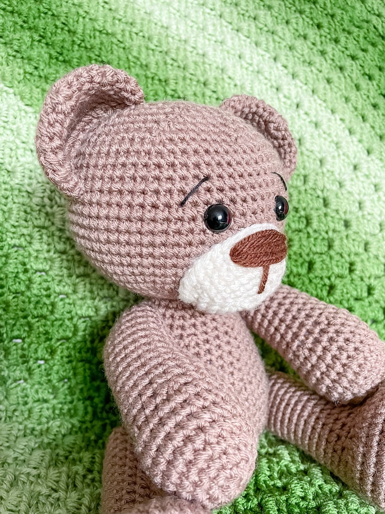 Crochet Teddy Bear Pattern, Amigurumi Teddy Bear image 5