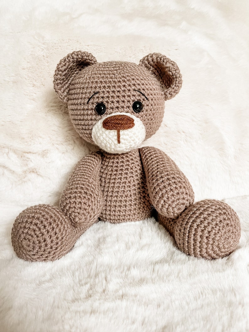 Crochet Teddy Bear Pattern, Amigurumi Teddy Bear image 3
