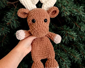 Plush Amigurumi Moose Snuggler Crochet Pattern