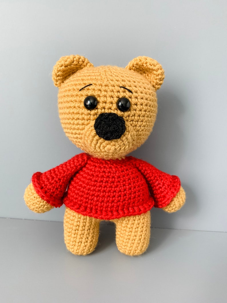 Crochet Amigurumi Teddy Bear Pattern - Etsy