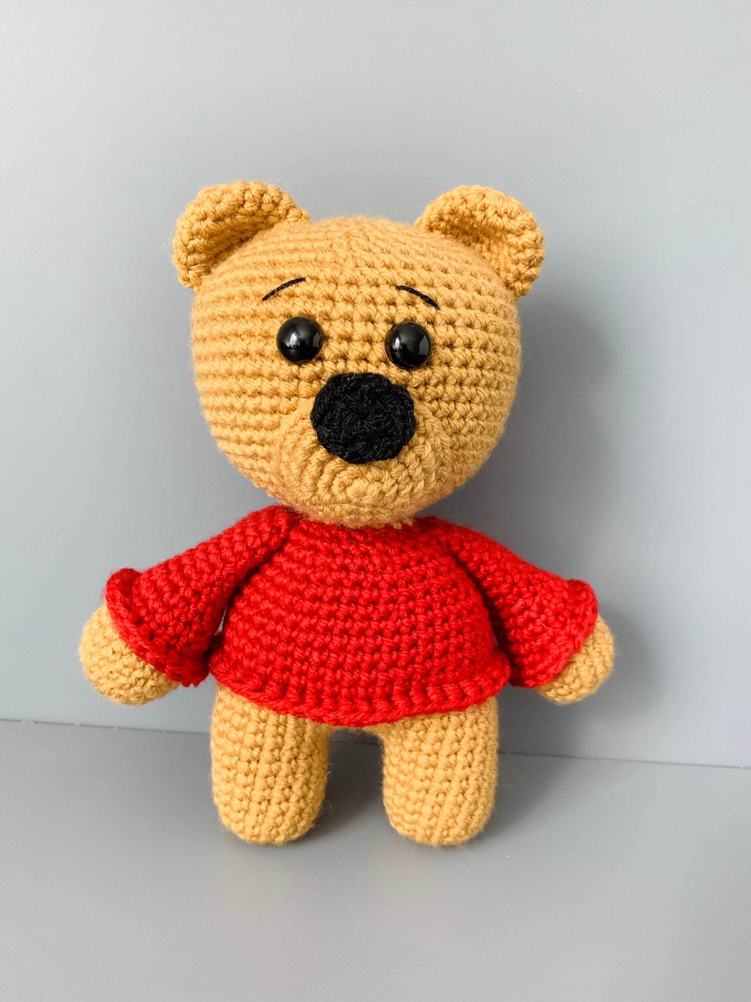 Crochet Amigurumi Teddy Bear Pattern - Etsy