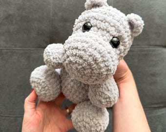 Plush Hippo Crochet Amigurumi Pattern