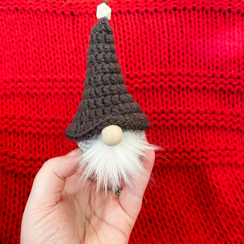 Crochet Gnome Ornament Pattern image 1