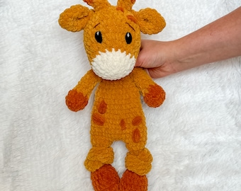 Crochet Mini Snuggler Giraffe Pattern, Amigurumi Crochet Giraffe Cuddler Lovey, Giraffe Crochet Pattern - Mini Version