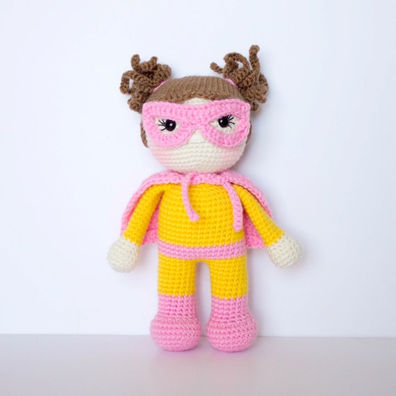 Crochet superhero store dolls pattern