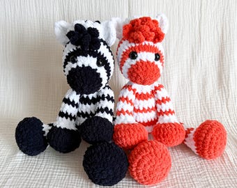 Plush Zebra Crochet Amigurumi Pattern