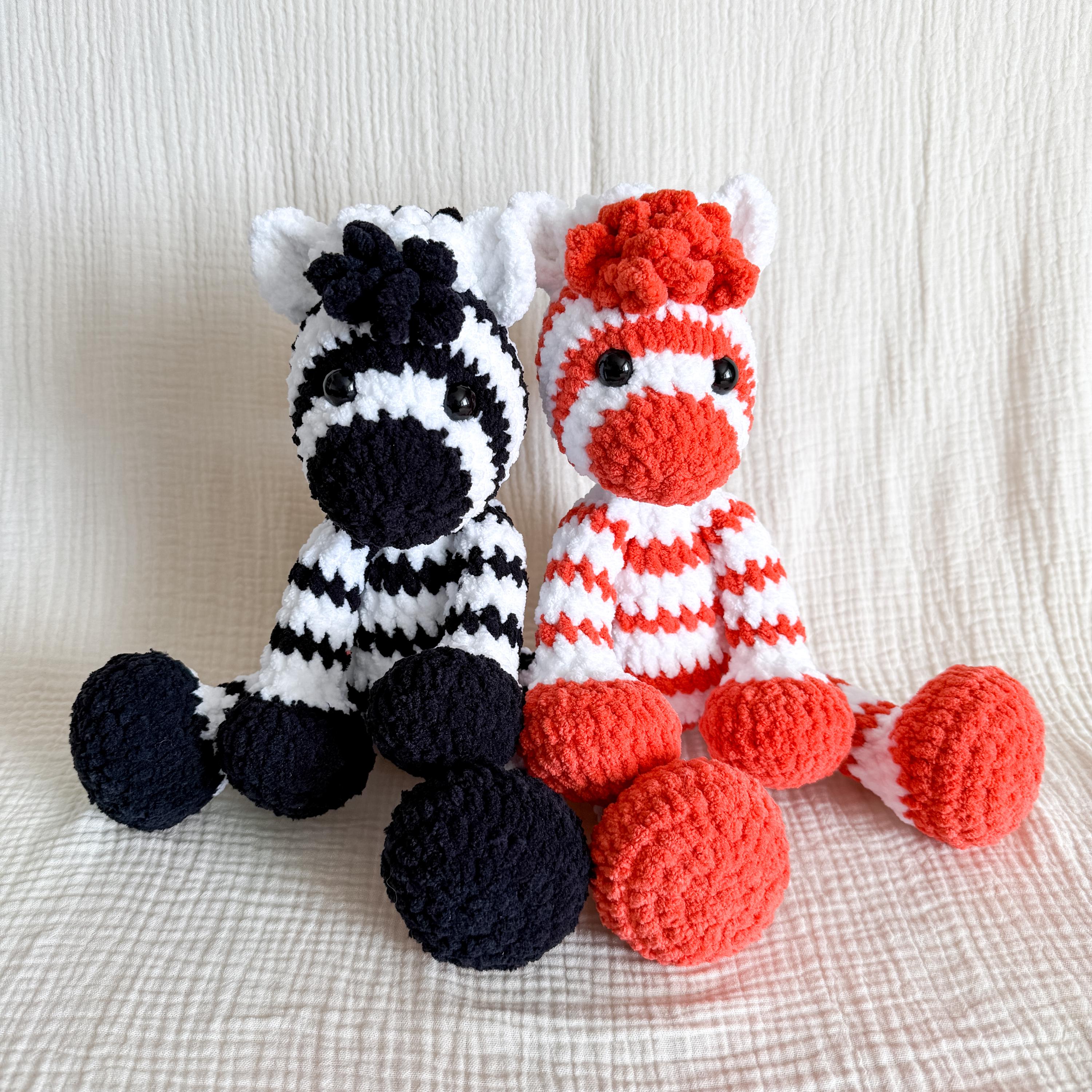 40 Zebra Crochet Patterns for Amigurumi, Blankets, Nursery Decor, and Handmade Gifts 14 Plush Zebra Crochet Amigurumi