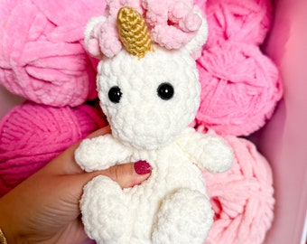 Crochet Squishy Unicorn Plush Amigurumi Pattern