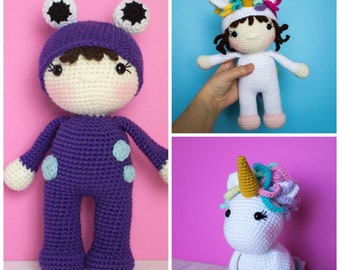 MAGICAL PATTERN BUNDLE |Crochet Unicorn Pattern|Crochet Monster| Crochet Unicorn| Pattern Bundle| Amigurumi Unicorn| Crochet Doll Pattern|