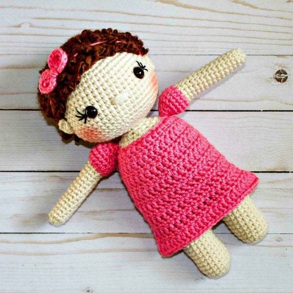 Crochet Doll Pattern Amigurumi Doll Pattern Dolly Crochet Girl Pattern Friendly Mae Doll Amigurumi Girl