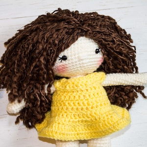 Crochet Doll Pattern Amigurumi Doll Pattern Dolly Crochet Girl Pattern Friendly Amelia Doll Amigurumi Girl
