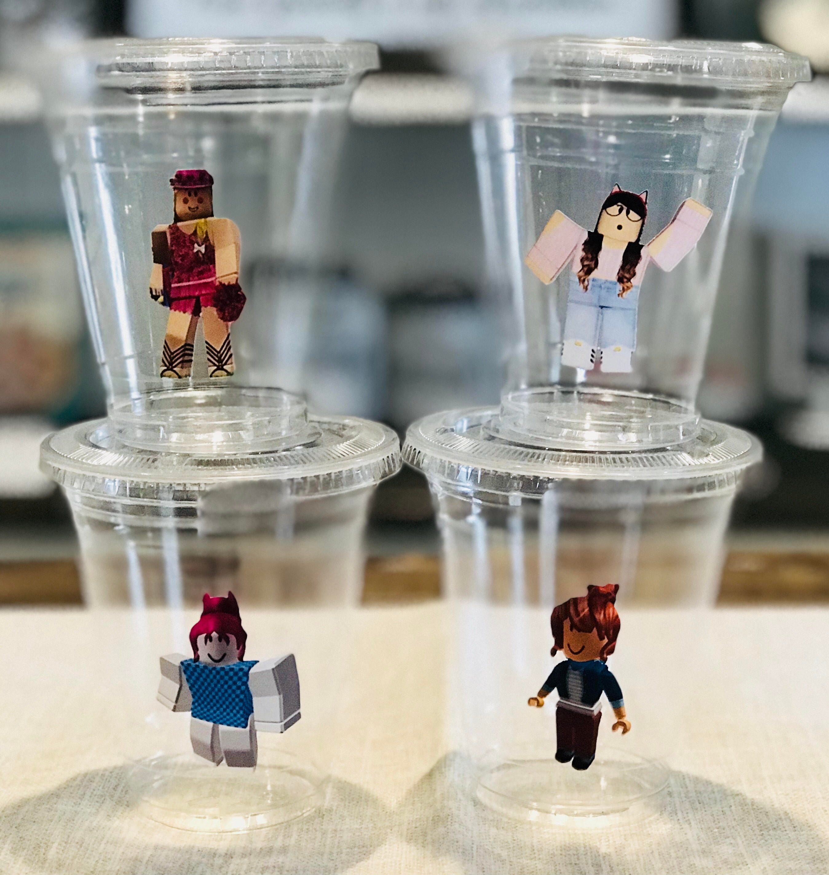 Roblox 12 oz party cups with lids roblox girls party. | Etsy