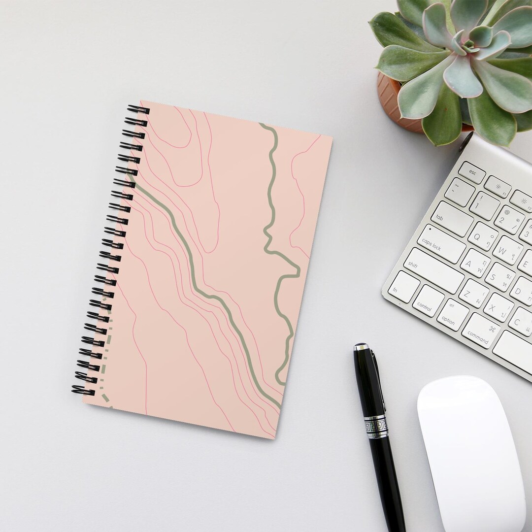 Map Cover Spiral Notebook: Dotted Journal, Dream Diary - Etsy