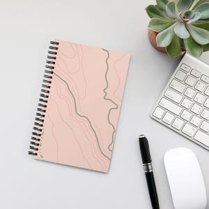 Map Notebook | Spiral Notebook | Dotted Notebook | Spiritual Gift | Dream Journal | Gratitude | Manifestation | Zen Gift