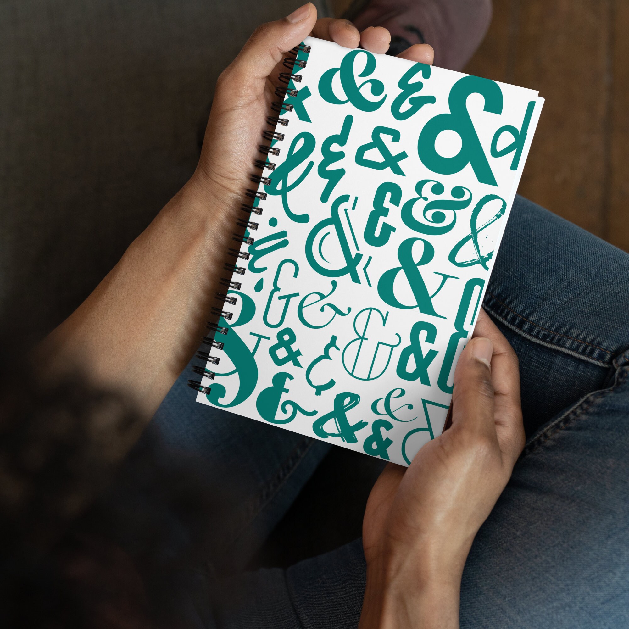 Ampersand Spiral Notebook: Typography Design, Dotted Pages - Etsy