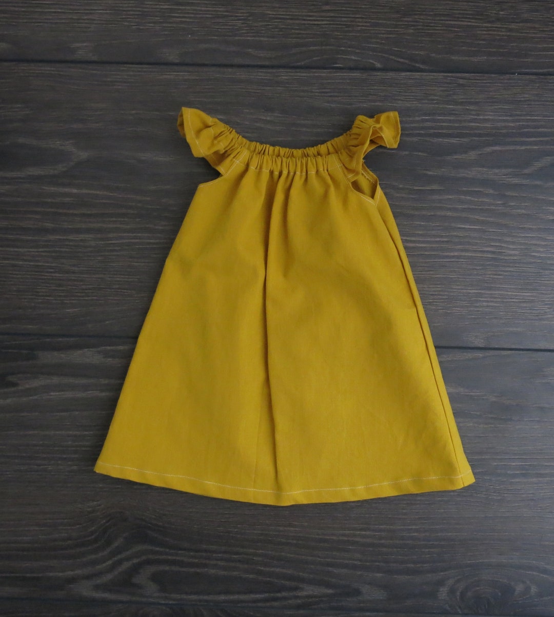 Baby girl mustard dress deals