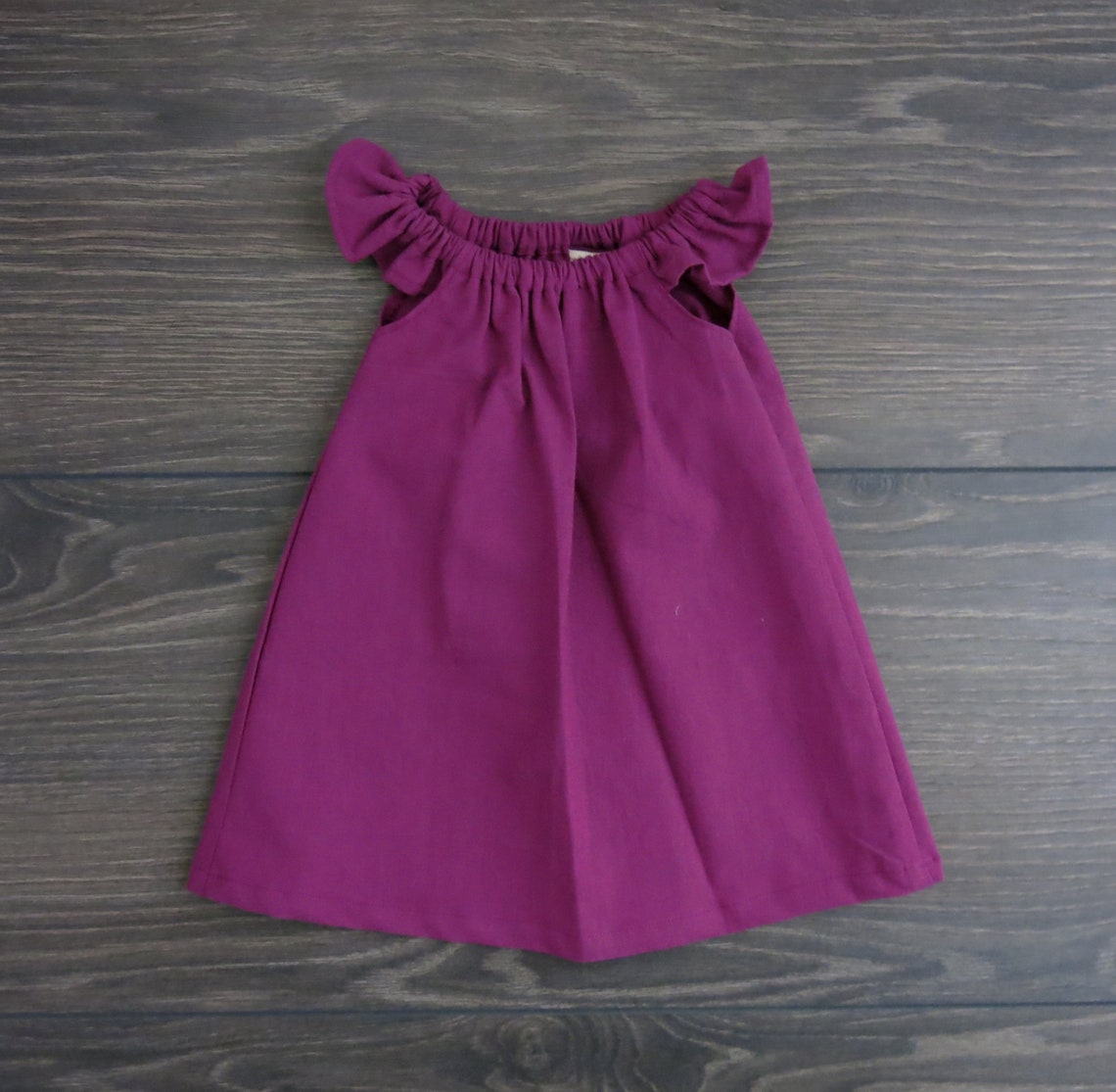 Baby Girl Clothes / Purple Baby Dress / Organic Baby Clothes / Etsy