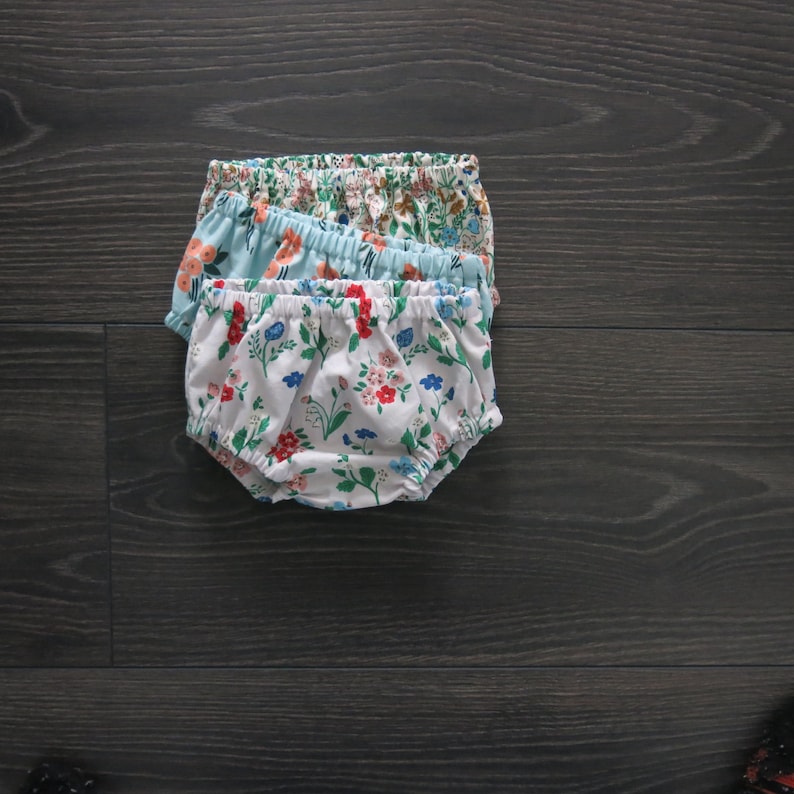 Baby Bloomers / Organic Baby Bloomers / Floral Bloomers / Etsy