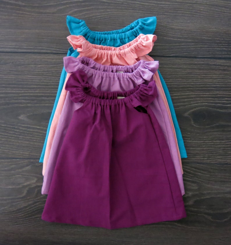 Baby Girl Clothes / Purple Baby Dress / Organic Baby Clothes / Etsy