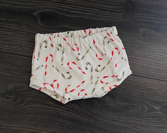 Candy Cane Christmas Baby Bummies : Unisex