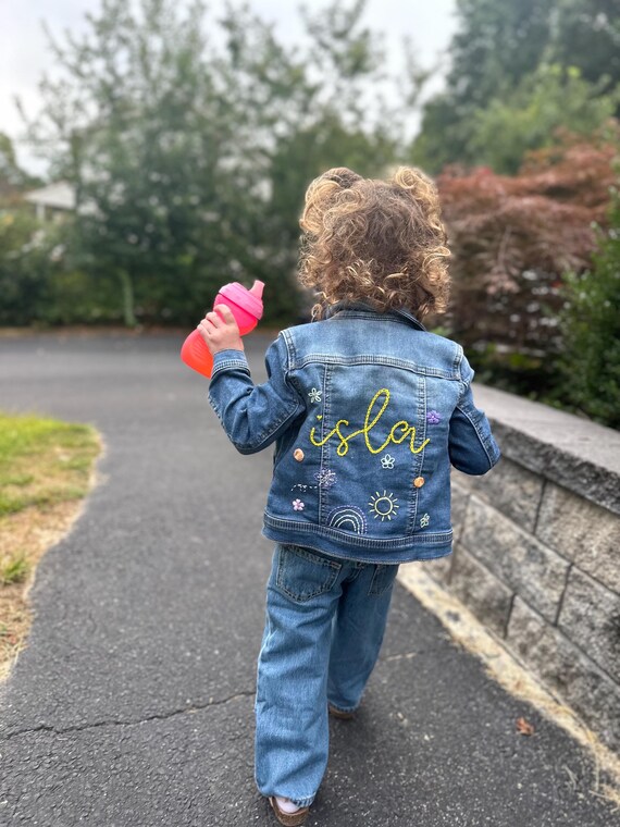 Veste En Jean Personnalisée Pour Enfant - Taille 1 à 12 Ans - Multicolore - Neuf Avec étiquettes