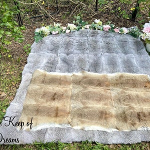 Viking fur blanket clearance