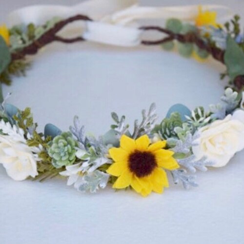 Adult Flower Crown Rose Gold Flower Crown Adult and Child Etsy
