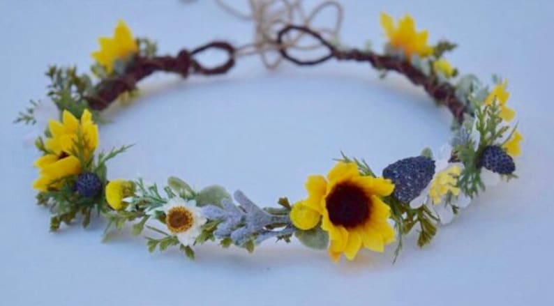Sunflower Thistle Flower Crown Max 71% free OFF H -