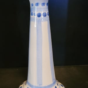 vintage Mary Alice Hadley ( m.a. Hadley) candle stick holder with a lighthouse theme.