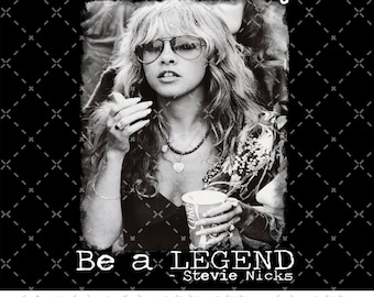 Fleetwood Mac PNG, Fleetwood Flower PNG, Steeviie Nicks Png, No seas una dama, sé una leyenda, Rock and Roll Png, Amante del rock Png, Rock clásico