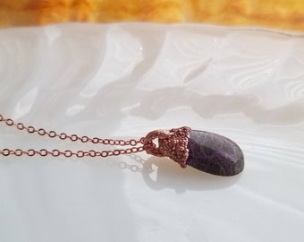 Stitchtite copper electroformed necklace