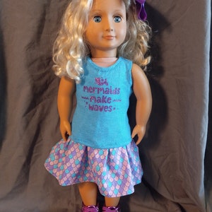18 inch mermaid outfit