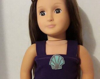 Two Piece Mermaid Outfit for 18 inch doll