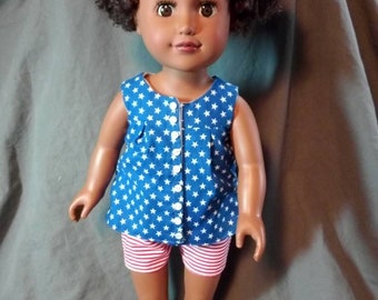 Three piece 18 inch doll outfit