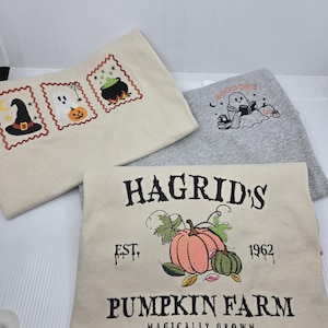 Magliette carine con ricami a tema Halloween