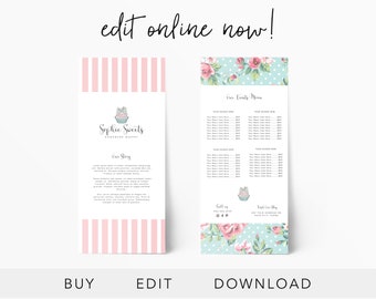Editable Bakery Business Card Cupcake Business Card Bakery 7C Etsy