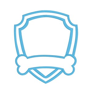 Insignia de cumpleaños de cachorro, aplique bordado de cumpleaños de patrulla, diseño de aplique, diseño de insignia con logotipo de pata bordada, diseño de bordado digital