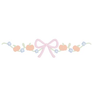 Grandmillennial pumpkins embroidery design, digital embroidery designs, instant download, preppy pumpkin wreath embroidery